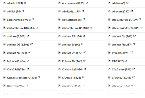 Filter your networks